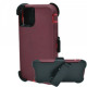 Premium Armor Heavy Duty Case with Clip for Apple iPhone 14 6.1 (Burgundy/Pink)
