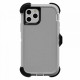 Premium Armor Heavy Duty Case with Clip for Apple iPhone 14 Plus 6.7 (Gray/White)