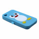 iPhone 4S/4 3D Penguin Case  (Light Blue)