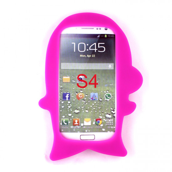 Samsung Galaxy S4 3D Dolphin Case (Pink)