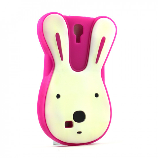 Samsung Galaxy S4 3D Bunny Face Case (Pink)