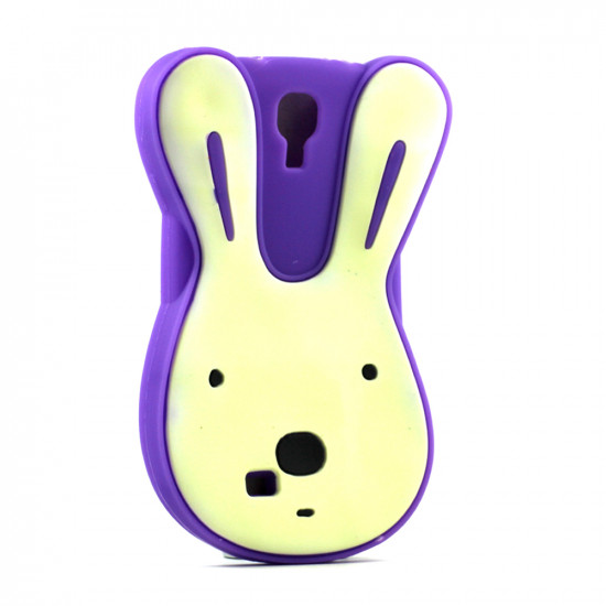 Samsung Galaxy S4 3D Bunny Face Case (Purple)