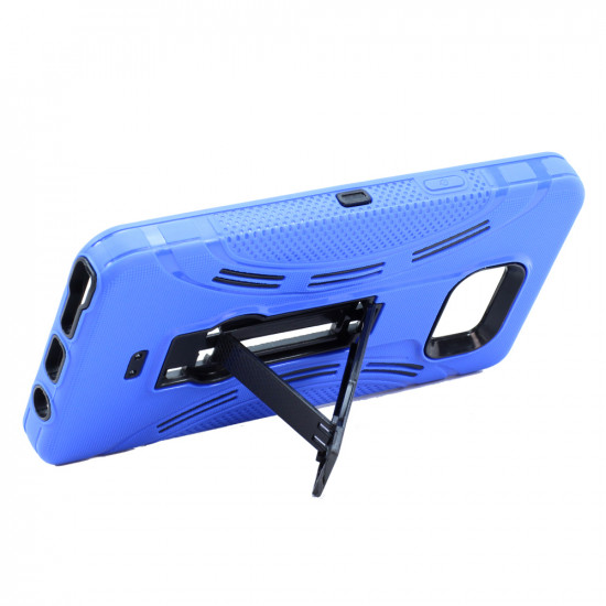 Samsung Galaxy S6 Edge Plus Armor Hybrid Stand Case (Blue)