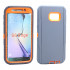 Samsung Galaxy S6 Edge Premium Armor Robot Case (Gray Orange)