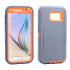 Galaxy S6 Premium Armor Robot Case (Premium Gray Orange)