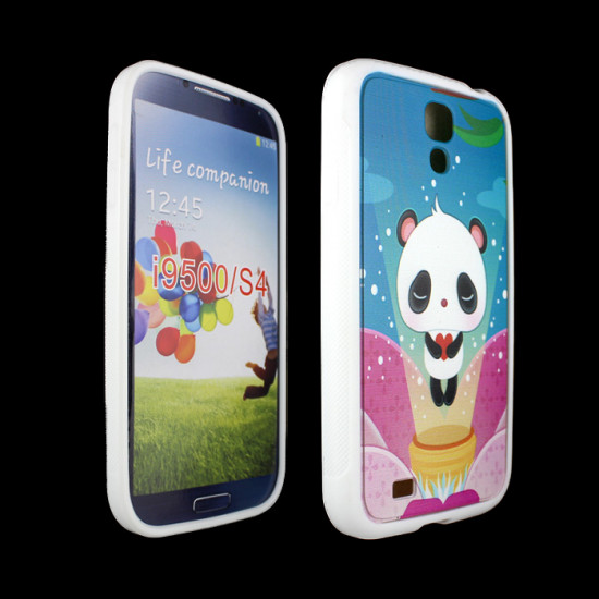 Samsung Galaxy S4 Cute Panda Design Gummy Case