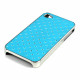 iPhone 4 4S  Star Diamond Chrome Case (Blue)