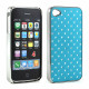 iPhone 4 4S  Star Diamond Chrome Case (Blue)