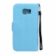 Samsung Galaxy S6 Classic Flip Leather Wallet Case with Strap (Blue)