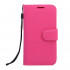 Samsung Galaxy S6 Classic Flip Leather Wallet Case with Strap (Hot Pink)