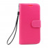 Galaxy S7 Folio Flip Leather Wallet Case with Strap (Hot Pink)