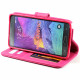 Samsung Galaxy Note 4 Quilted Flip Leather Wallet Case w Stand and Strap (Hot Pink)