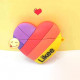 Airpod Pro Cute Design Cartoon Silicone Cover Skin for Airpod Pro Charging Case (Colorful Heart)