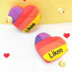Airpod Pro Cute Design Cartoon Silicone Cover Skin for Airpod Pro Charging Case (Colorful Heart)