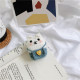 Airpod Pro Cute Design Cartoon Handcraft Wool Fabric Cover Skin (Bunny Light Blue)