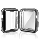 Apple Watch Series 6 / SE / 5 / 4 Hard Full Body Case with Tempered Glass 44MM (Matte Silver)
