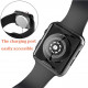 Apple Watch Series 6 / SE / 5 / 4 Hard Full Body Case with Tempered Glass 40MM (Matte Black)