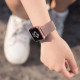 Premium Color Stainless Steel Magnetic Milanese Loop Strap Wristband for Apple Watch Series 6 / SE / 5 / 4 / 3 / 2 / 1 Sport - 44MM / 42MM (Rose Pink)