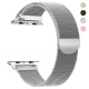 Stainless Steel Magnetic Milanese Loop Strap Wristband Replacement for Apple Watch Series 6 / SE / 5 / 4 / 3 / 2 / 1 Sport - 40MM / 38MM (Silver)