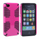 iPhone 4 4S Hybrid Grip Case (Hot Pink-Black)