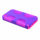 iPhone 4 4S Hybrid Grip Case (Purple-Hotpink)