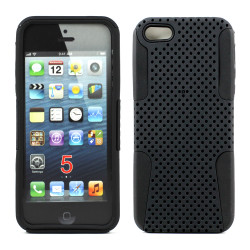 iPhone 5 5S Mesh Hybrid Case (Black)