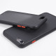 iPhone SE 2020 / 8 / 7 / 6S / 6 Slim Matte Hybrid Bumper Case (Black Black)