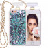 iPhone SE (2020) / 8 / 7 Perfume Bottle Glitter Shake Star Dust Necklace Case (Green)