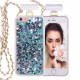 iPhone SE (2020) / 8 / 7 Perfume Bottle Glitter Shake Star Dust Necklace Case (Green)