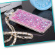 iPhone SE (2020) / 8 / 7 Perfume Bottle Glitter Shake Star Dust Necklace Case (Hot Pink)