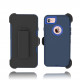 iPhone 8 Plus / 7 Plus Premium Armor Robot Case with Clip (Black-Black + Clip)