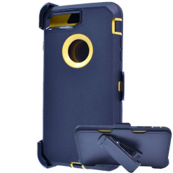 Premium Armor Heavy Duty Case with Clip for iPhone 8 Plus / 7 Plus / 6S Plus / 6 Plus (Black Yellow)