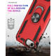 iPhone SE2020 / 8 / 7 Tech Armor Ring Grip Case with Metal Plate (Red)