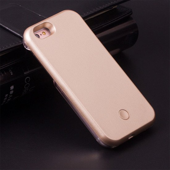 iPhone SE (2020) / 8 / 7 Selfie Illuminated LED Light Case (Champagne Gold)