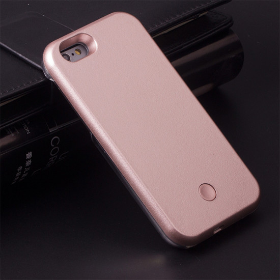 iPhone SE (2020) / 8 / 7 Selfie Illuminated LED Light Case (Rose Gold)