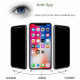 iPhone 11 Pro Max (6.5in) / XS Max Privacy Anti-Spy Full Cover Tempered Glass Screen Protector (Black)