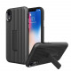 iPhone Xs Max Cabin Carbon Style Stand Case (Rose Gold)