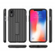 iPhone Xs Max Cabin Carbon Style Stand Case (Black)