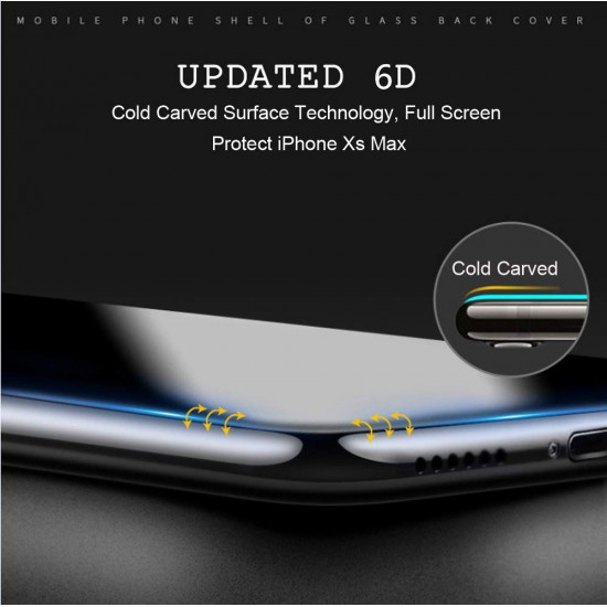 iPhone 11 Pro Max (6.5in) / XS Max HD Tempered Glass Full Glue Screen Protector (Black Edge)