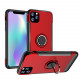 iPhone 11 Pro (5.8in) 360 Rotating Ring Stand Hybrid Case with Metal Plate (Red)