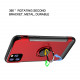 iPhone 11 Pro (5.8in) 360 Rotating Ring Stand Hybrid Case with Metal Plate (Red)