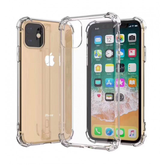 iPhone 11 Pro (5.8in) Crystal Clear Transparent Case with Bumper Corner (Clear)