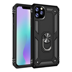 iPhone 11 (6.1in) Tech Armor Ring Grip Case with Metal Plate (Black)