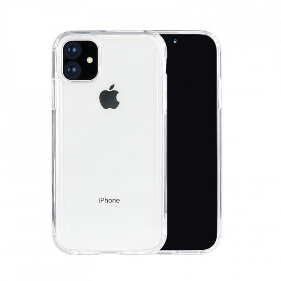 iPhone 11 (6.1 in) Clear Armor Hybrid Transparent Case (Clear)