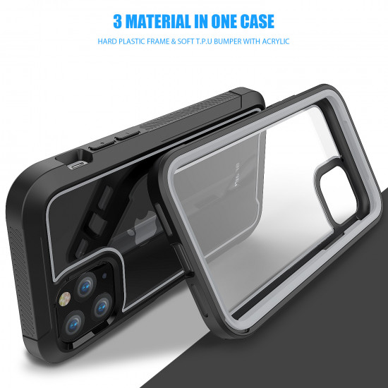 iPhone 11 (6.1in) Clear Dual Defense Case (Blue)