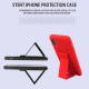 iPhone 11 6.1 PU Leather Hand Grip Kickstand Case (Red)
