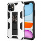 iPhone 11 6.1 Military Grade Armor Protection Stand Magnetic Feature Case (White)