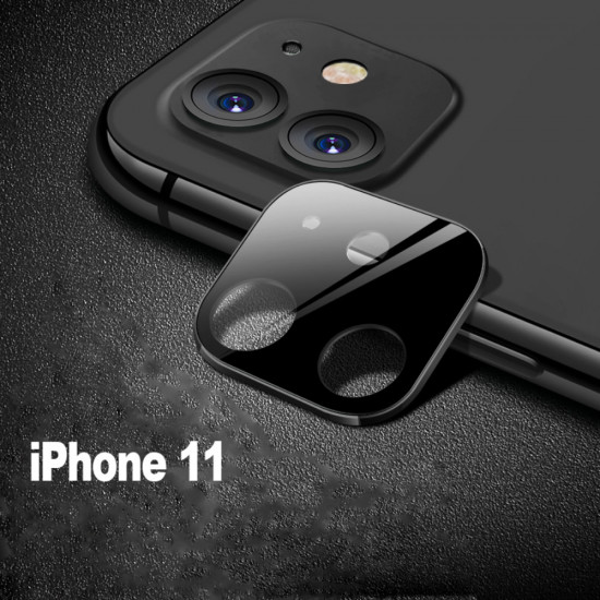 iPhone 11 (6.1in) Camera Lens HD Tempered Glass Protector (Black Edge)