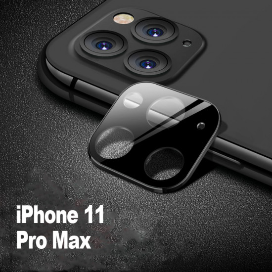 iPhone 11 Pro (5.8in) / iPhone 11 Pro Max (6.5) Camera Lens HD Tempered Glass Protector (Black Edge)