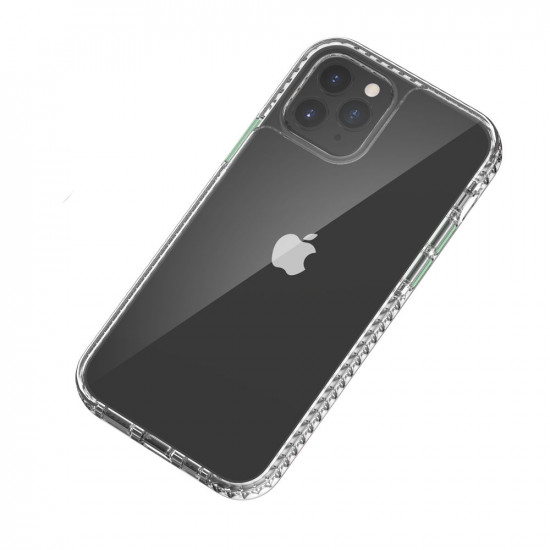Transparent Shockproof Clear Back Shell Case for iPhone 12 Mini 5.4 (Smoke)